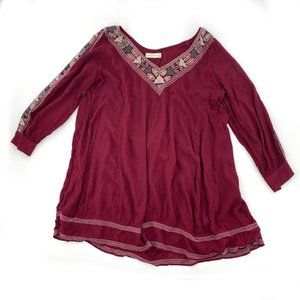 Abercrombie & Fitch Boho Long Sleeve Dress Baggy Bohemian Oversized Fit  Medium